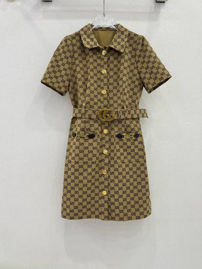 New style monogram jacquard dress