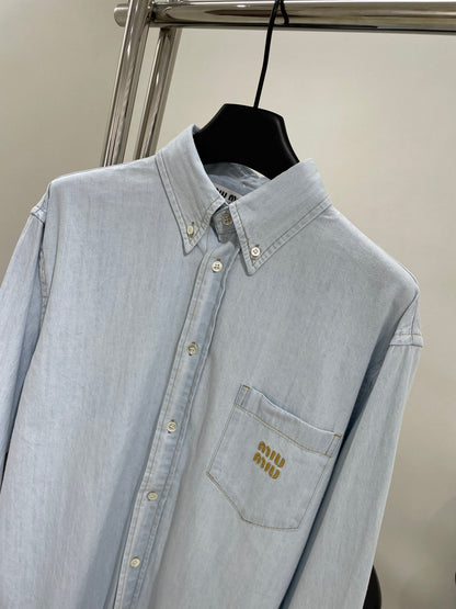 New Thin Washed Denim Shirt