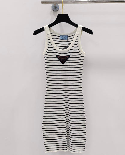 PRD knitted striped dress