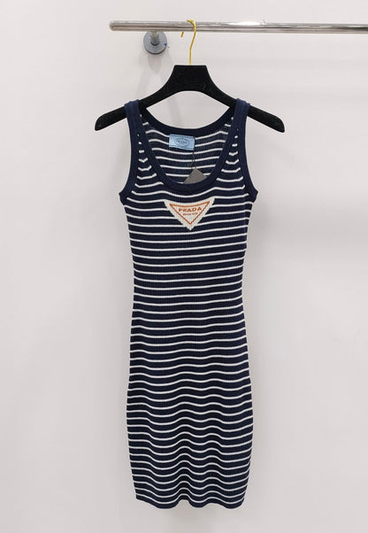 PRD knitted striped dress