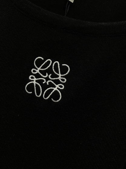 Embroidered logo knitted camisole