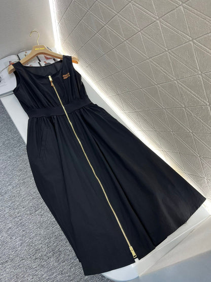 MM waist zipper long skirt