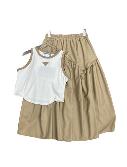 Refreshing camisole, skirt set