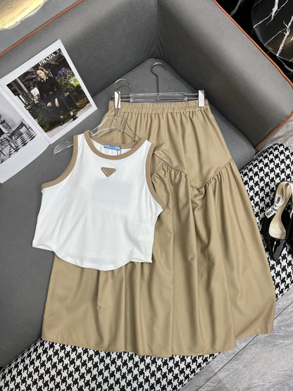 Refreshing camisole, skirt set