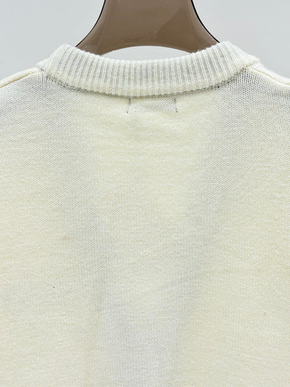 BA new minimalist letter logo knitted cardigan